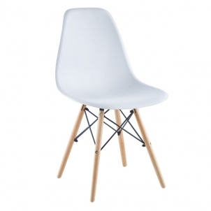Valgomojo kėdės Matera (2 vnt. komplektas, baltos spalvos)