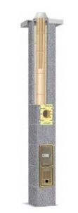 Keraminis kaminas SCHIEDEL Rondo Plus 10m/140mm su ventiliacijos kanalu SCHIEDEL kaminų sistemos
