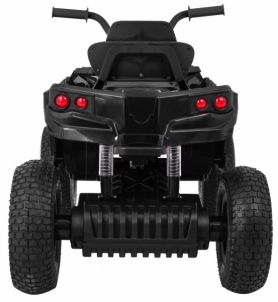 Keturratis Quad ATV su pripučiamomis padangomis, juodas