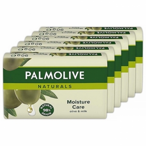 Kietas muilas Palmolive Natu rals Olive & Milk 6 x 90 g Ziepes