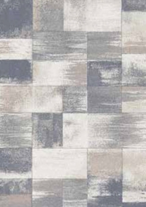 Kilimas SHIFT 58406-240, 160x230 pilkas kvadratais Carpets