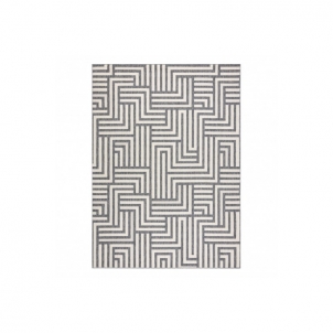 Kilimas su pilkos spalvos raštu SPRING Labirintas | 140x200 cm