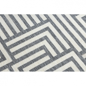 Kilimas su pilkos spalvos raštu SPRING Labirintas | 160x230 cm