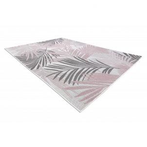 Kilimas su rožiniais akcentais SISAL SION Palmės | 200x290 cm