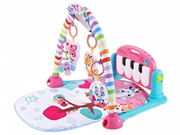 Kilimėlis vaikams su pianinu, rožinis Žaidimų kilimėliai