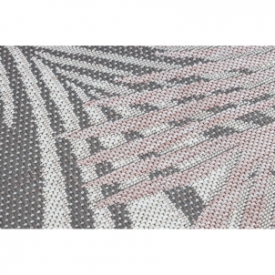 Kiliminis takelis su rožiniais akcentais SISAL SION Palmių lapai | 60x250 cm