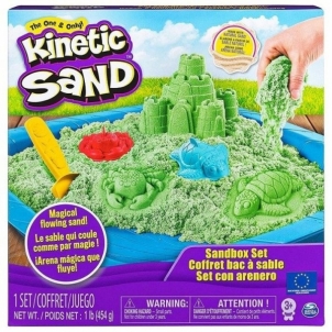 Kinetinis smėlis 20106637 Kinetic Sand SPIN MASTER 454gr. Green