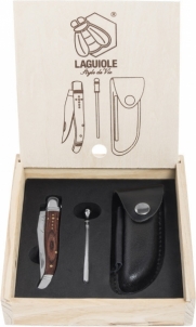 Kišeninis peiliukas su įdėklu LAGUIOLE by STYLE DE VIE, raudonmedis Knives and other tools