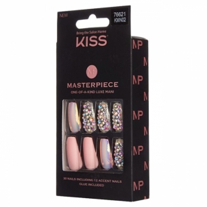 Klijuojami nagai KISS Adhesive nails Masterpiece Nails Everytime I Slay 30 pcs Dekoratīvā kosmētika nagiem