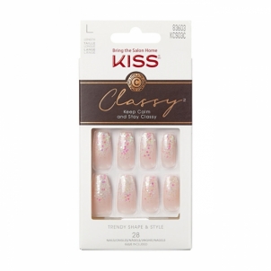 Klijuojami nagai KISS Classy Nails Scrunchie 28 pcs Декоративная косметика для ногтей