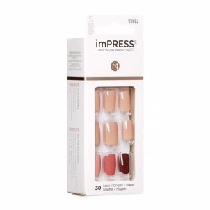 Klijuojami nagai KISS Self-adhesive nails imPRESS Nails Before Sunset 30 pcs