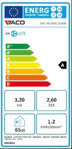 Mobilus oro kondicionierius Vaco VAC-PO-0012-E06W (su WiFi)