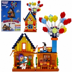 Konstruktorius - Namas su balionais, 239 elementai Linings and construction toys