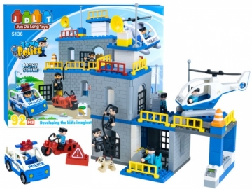 Konstruktorius Policijos stotis (vaikams nuo 3 metų) Kaladėlės ir statybos žaislai
