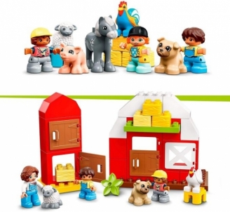 LEGO DUPLO rinkinys Tvartas, traktorius ir ūkio gyvūnų priežiūra 10952