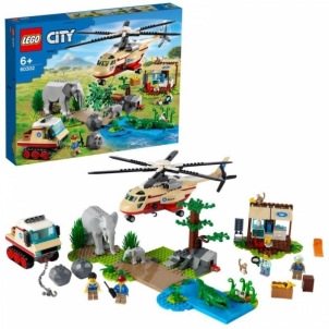 Konstruktorius LEGO City Laukinės gamtos gelbėtojų operacija 60302 