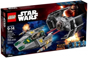 Konstruktorius LEGO Star Wars Dartas Veideris ir kovotojas A-Wing 75150, vaikams nuo 9+ 