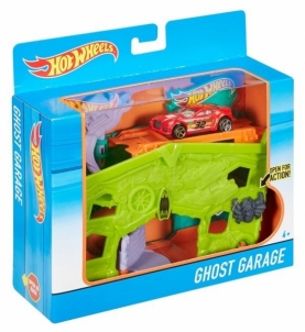 Konstruktorius DWL03 / DWK99 Hot Wheels Ghost Garage Playset Car racing tracks for kids