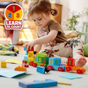 Konstruktorius LEGO 10847 DUPLO Number Train Toy, Award-Winning Building Set with Large Number Bricks