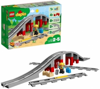 Konstruktorius LEGO 10872 DUPLO Town Train Bridge and Tracks Building Bricks Set 10874 . 10875 