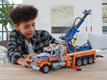 Konstruktorius LEGO 42128 Technic Heavy-Duty Tow Truck with Crane Toy Model Building