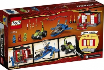 Konstruktorius LEGO NINJAGO Storm Fighter Battle (Audros kovotojo mūšis) 71703