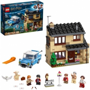 Konstruktorius LEGO 75968 Harry Potter 4 Privet Drive House Set with Ford Anglia, Dobby Figure and Dursley Family Lego bricks and other construction toys