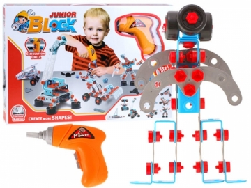 Konstruktorius su grąžtu Linings and construction toys