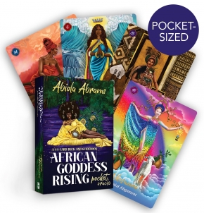 Kortos African Goddess Rising Pocket Oracle Hay House Taro kārtis
