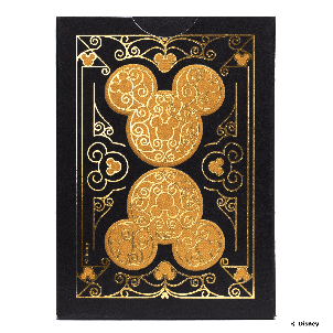 Kortos Bicycle Disney Mickey Mouse (juodos ir auksinės)