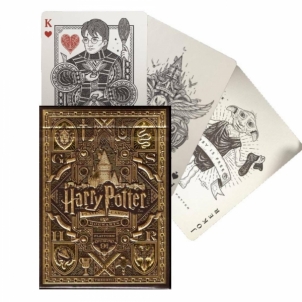 Kortos Harry Potter Hufflepuff Geltonos Theory11 žaidimo Žaidimai, kortos