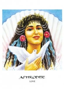 Kortos Oracle The Goddess ir knygų rinkinys