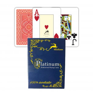 Kortos Ramino Acetate Quality žaidimų (raudonos) Kārtis, pokera čipi un komplekti