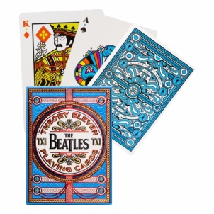 Kortos Theory11 The Beatles žaidimo (mėlynos) Kārtis, pokera čipi un komplekti