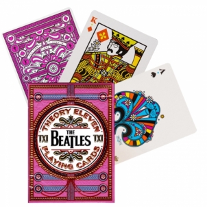 Kortos Theory11 The Beatles žaidimo (rožinės) Kārtis, pokera čipi un komplekti