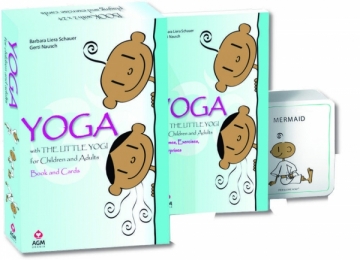 Kortos Yoga With The Little Yogi su knyga Stalo žaidimai vaikams