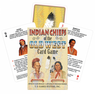 Kortų žaidimas Indian Chiefs Of The Old West Us Games Systems Kārtis, pokera čipi un komplekti