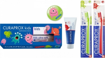 Kosmetikos rinkinys Curaprox Dental care gift set for children from 6 years of age containing fluoride Watermelon
