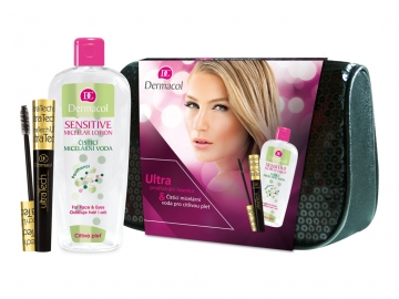 Cosmetic set Dermacol Ultra Tech Mascara Kit Cosmetic 10ml