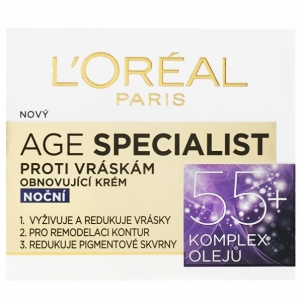 Kremas veidui L´Oreal Paris Age Specialist 55+ Night Cream Cosmetic 50ml