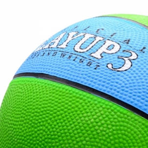 Krepšinio kamuolys METEOR LAYUP #3 blue-green