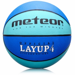 Krepšinio kamuolys METEOR Layup #4 Blue