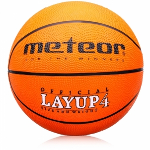 Krepšinio kamuolys METEOR Layup #4 oranžinis