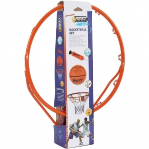 Krepšinio lankas su kamuoliu ir pompa, 45 cm