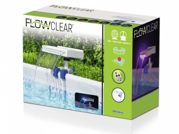 Krioklys baseinams Bestway "FlowClear" su LED