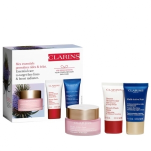 Body cream Clarins Fine Lines & Boost Radiance skin care gift set 