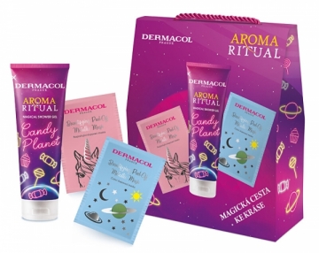 Kūno priežiūros komplekts Dermacol Aroma Ritual Candy Planet Kvepalų ir kosmetikos rinkiniai