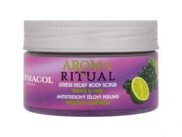 Kūno šveitiklis Dermacol Aroma Ritual Body Scrub Grape&Lime Cosmetic 200g Скрабы для тела
