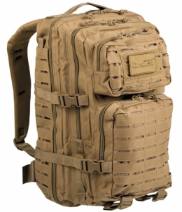 Kuprinė LASER CUT ASSAULT BACKPACK LG coyote Mil-Tec Tactical backpacks