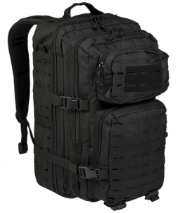 Kuprinė LASER CUT ASSAULT BACKPACK LG juoda Mil-Tec Tactical backpacks